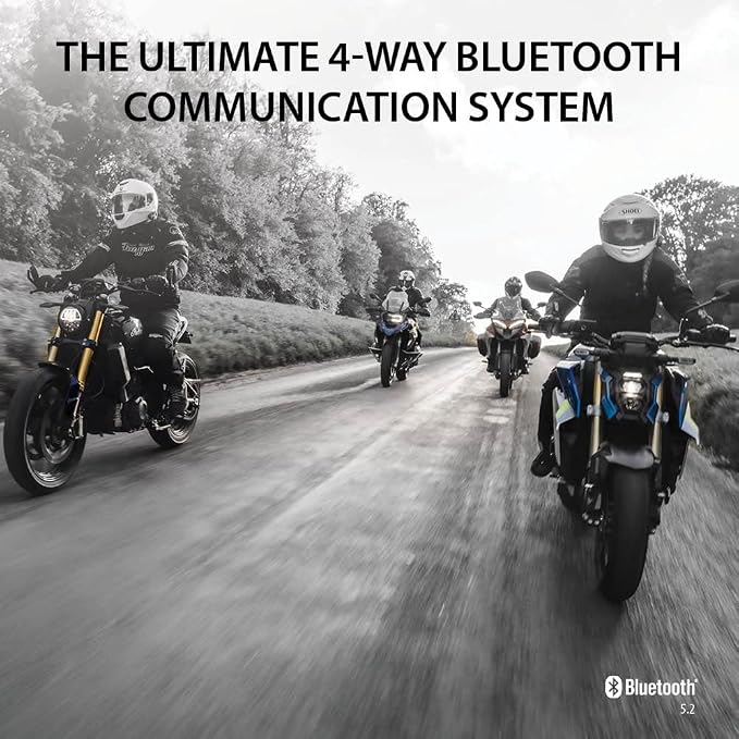 Cardo Systems FREECOM 4X Motorcycle 4-Way Helmet Bluetooth Communication System - Image 7