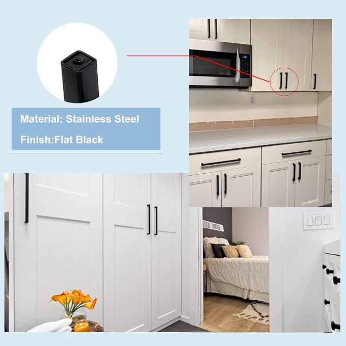 goldenwarm 200 Pack 5 Inch Black Cabinet Handles - Image 5