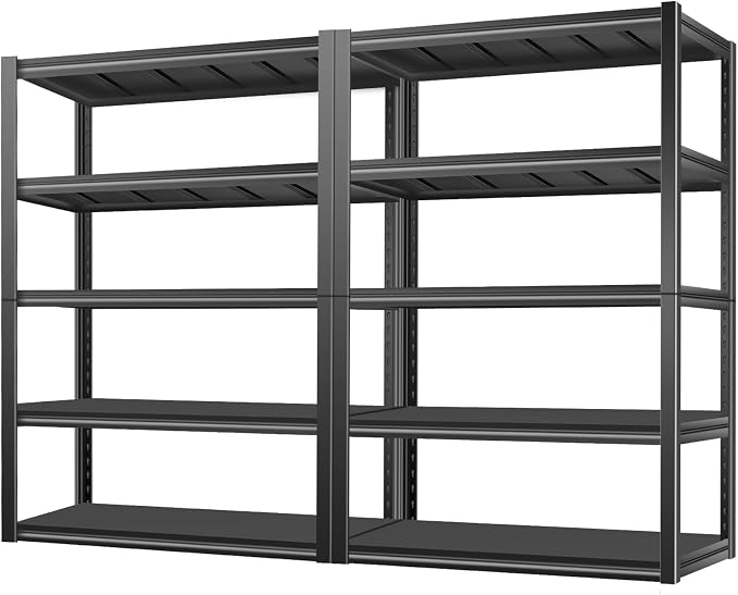 BILT HARD 3500LBS 48" W x 24" D x 72" H Garage Shelving, 5-Shelf Industrial by BILTHARD