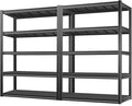 BILT HARD 3500LBS 48" W x 24" D x 72" H Garage Shelving, 5-Shelf Industrial by BILTHARD