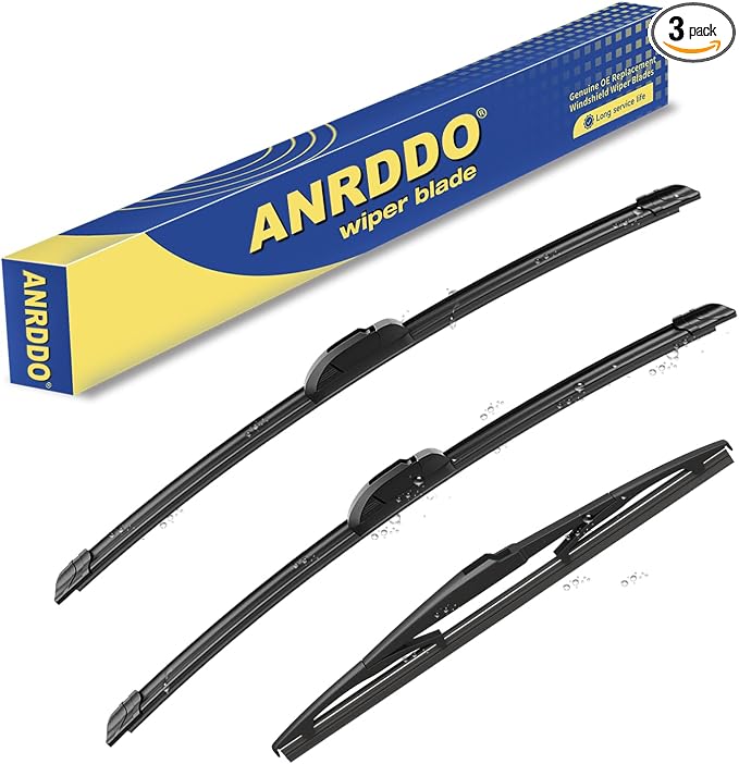 3 wipers Replacement For 2014 2015 2016 2017 2018 2019 2020 2021 Jeep Cherokee by ANRDDO