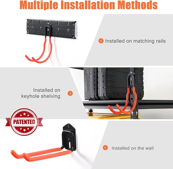 Ultrawall Multi-Storage Garage Hooks, Utility Rack - Image 2