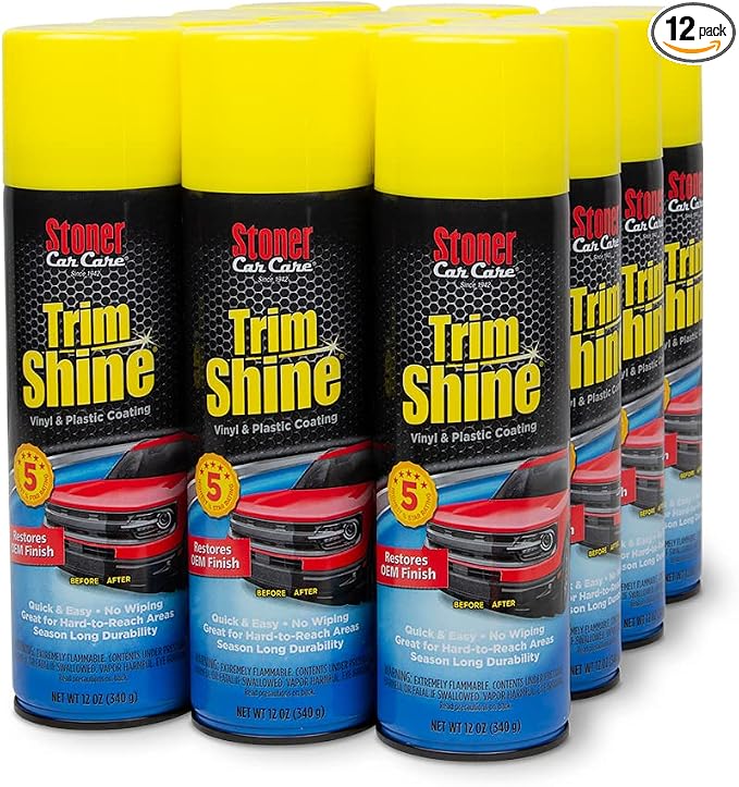Stoner Car Care 91034-12PK Trim Shine – Vinyl and Plastic Protectant Coating by StonerCarCare