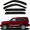 4pcs Front+Rear Smoke Tint Sun/Rain Guard Outside Mount Tape-On Vent Window by LQQDP
