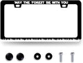 Funny License Plate Frame May The Forest Be by RNKATIH