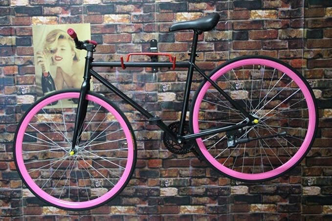 Dirza Bike Wall Mount Bike Hanger 2 Pack Foldable Bicycle Storage Horizontal - Image 5