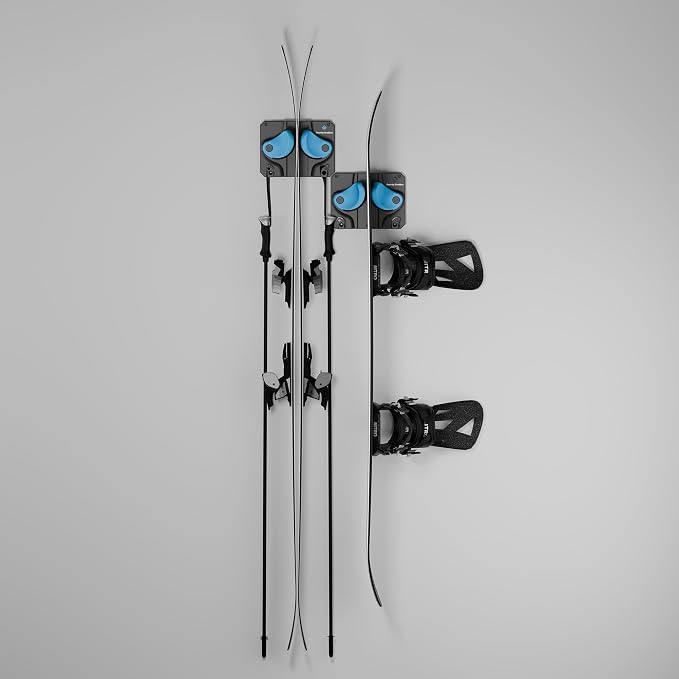 Ultimate Ski & Snowboard Wall Rack | Secure, Non-Slip Storage | Fits Any - Image 2