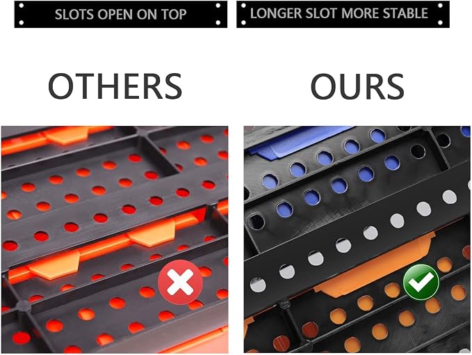 Wall Mounted Storage Bins Parts Rack 4 Colors Bin Organizer Garage Plastic Shop - Image 4