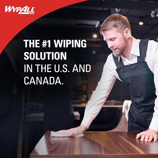 WypAll GeneralClean X50 Cloths Cleaning Wipes, Strong Towels - Image 3