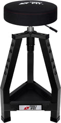 Adjustable Tall Shop Stool, Mechanic Garage Bar Stool Chair, Work Metal Chair by FreekyFit