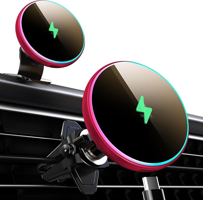 MOKPR for Magsafe Car Mount Charger-15W Wireless Car Charger-Magnetic Car Phone by MOKPR