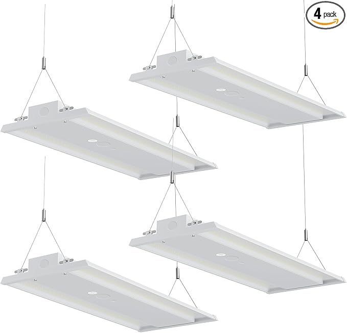 LED Linear High Bay Light, 130W 19500LM High Bay LED Shop Lights, 0-10V by JC-LGL