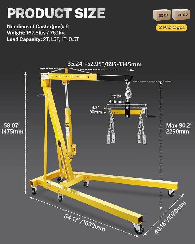 2-Ton Folding Engine Hoist - Image 6