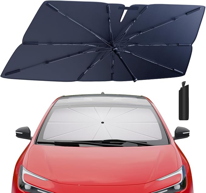 Windshield Sun Shade Umbrella for 2016-2022 Toyota Prius Hatchback Accessories: by HIMUMOY