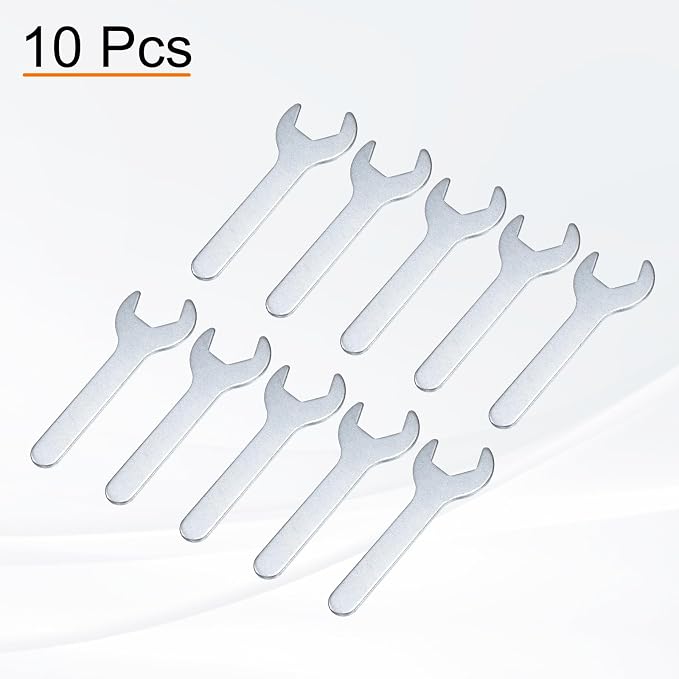 HARFINGTON 10pcs Small Wrench 25x126x2.8mm Metric U-Shaped Single Open Ended - Image 3