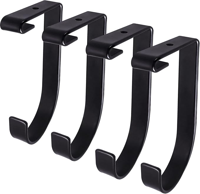 4-Pack Heavy Duty Add-On Flat Hook Accessory by Saderoy