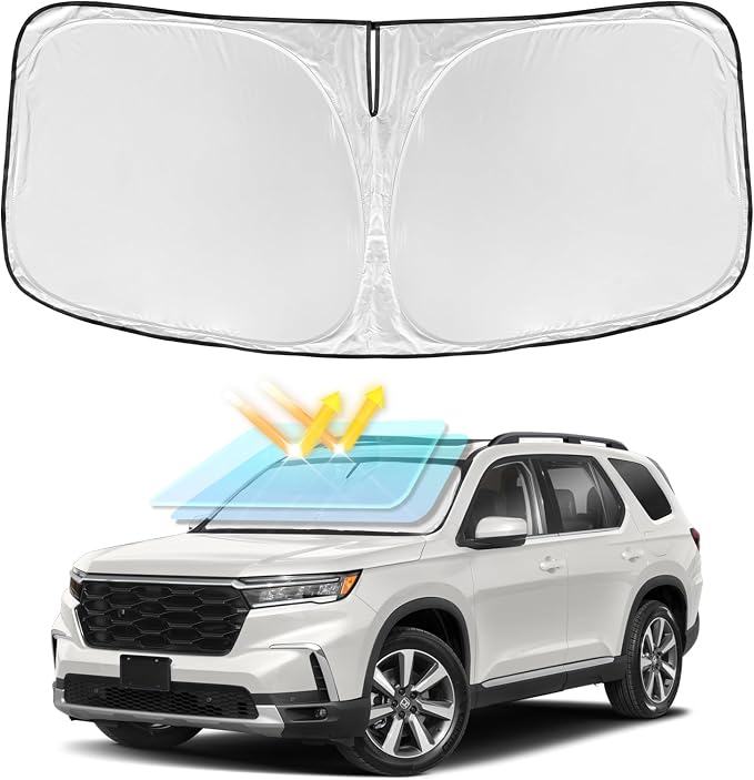 Sun Shade Sunshade for Honda Pilot 2016-2025 2026 Windshield Cover, 4-Layers by ZOIBVCARSUNSHADE