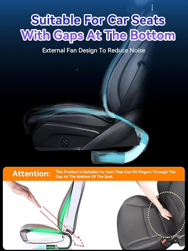 Air Suction Cooling Car Seat Cover Front Seat, 12V Circulation Ventilation - Image 4