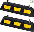 Parking Stopper for Garage Parking Aid 2 Pack Block, Car Truck Curb Floor by Unknown