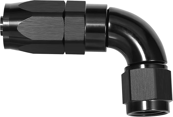 EVIL ENERGY 6AN 90 Degree One Piece Full Flow Hose End Fitting Swivel by EVILENERGY