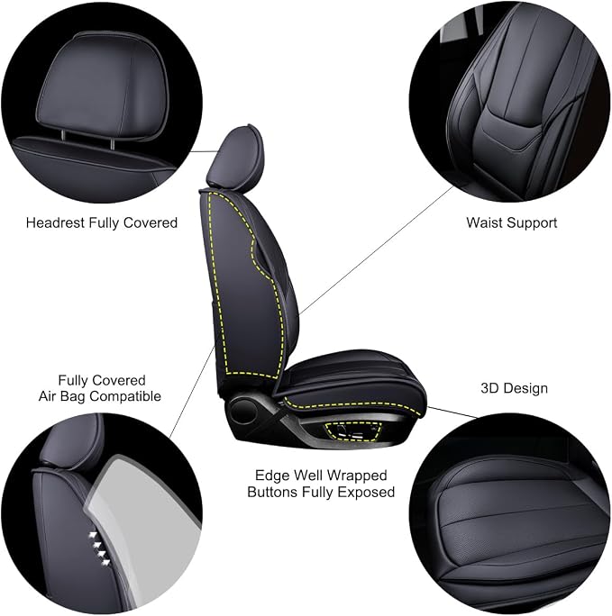 OASIS AUTO Custom Fit Seat Covers - Image 3