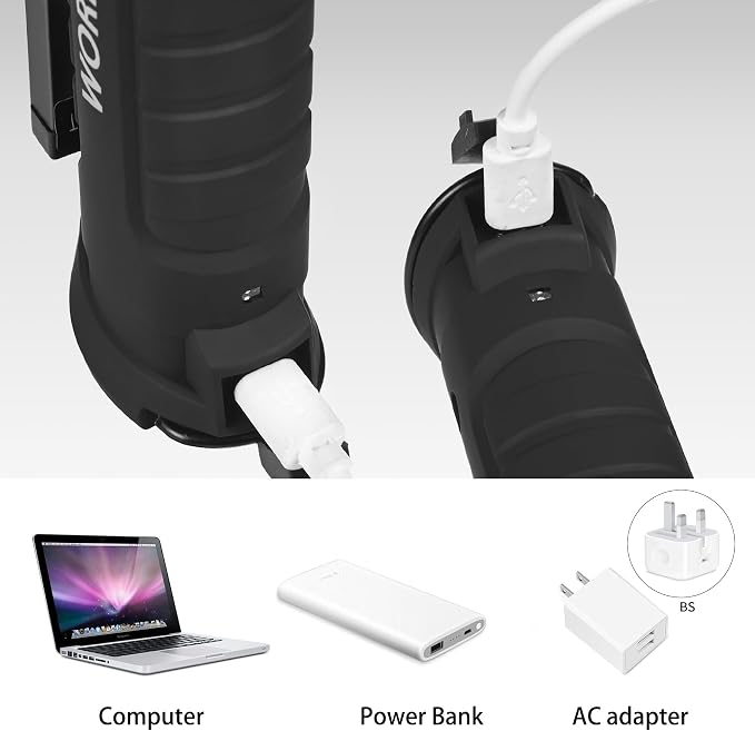 Suranew LED Worklight Flashlight, COB Rechargeable Work Lights - Image 7