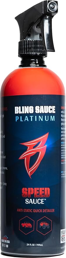 Platinum Speed Sauce, Anti-Static Quick Detail Spray by BlingSauce