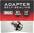 Self-Sealing Tire Inflator Adapter – 1/4” NPT Male to Schrader Valve, Leak-Free by SK%C3%96GTOOLS