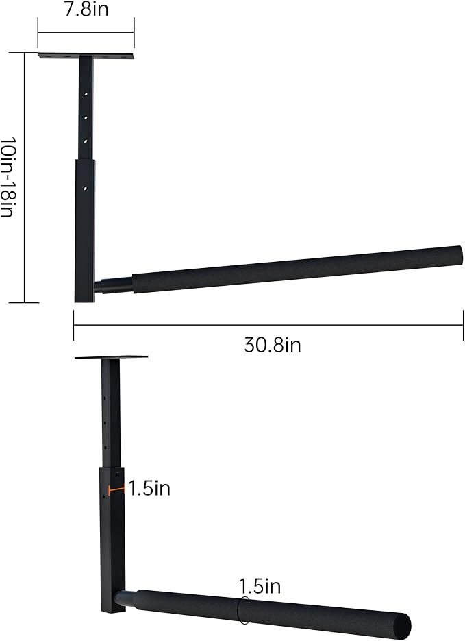 Adjustable Ladder Ceiling Rack, Kayak Overhead Garage Storage Rack, Garage - Image 6
