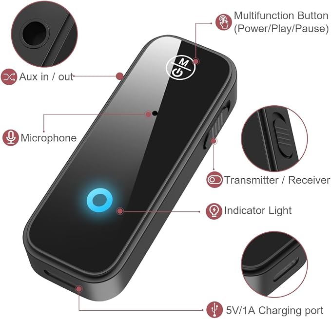 LOFICOPER Bluetooth AUX Adapter - Image 5