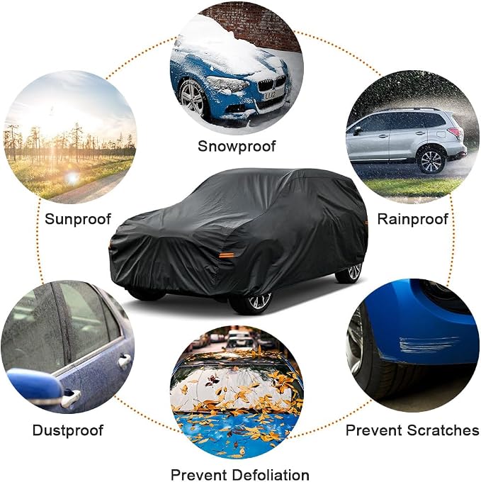 Kayme 7 Layers SUV Car Cover Custom Fit - Image 5