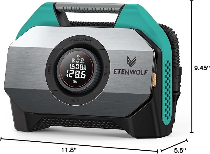 ETENWOLF VORTEX S6 Tire Inflator Portable Air Compressor - Image 10