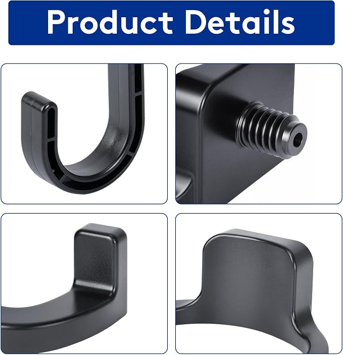 6 Pcs ABS Storage Shed Tool Hooks, Heavy Duty Shed Accessories & Hooks - Image 5