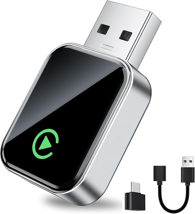 Wireless CarPlay Adapter for Apple iPhone, Fast Auto-Connect, No Latency by UANTIN