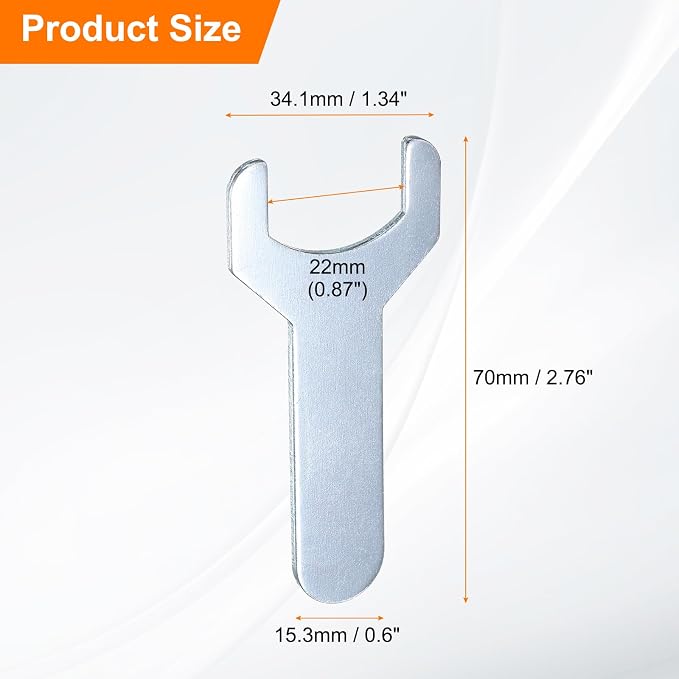 HARFINGTON 10pcs Small Wrench 22x70x2mm Metric U-Shaped Single Open Ended - Image 2