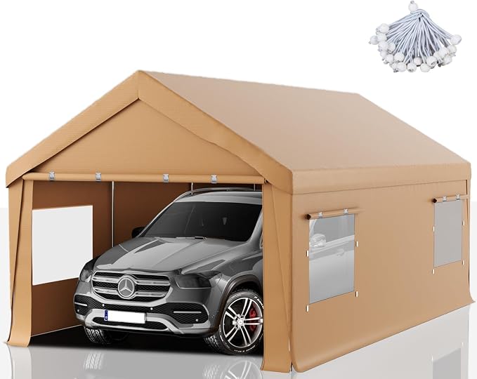Carport 12x20 FT Heavy Duty, Outdoor Portable Garage by RICHRYCE