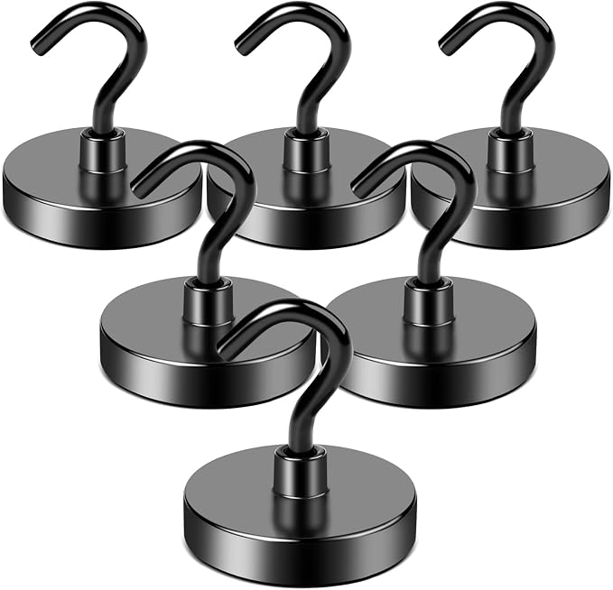 LOVIMAG Magnetic Hooks, 110LBS Strong Magnetic Hooks Heavy Duty by LOVIMAG