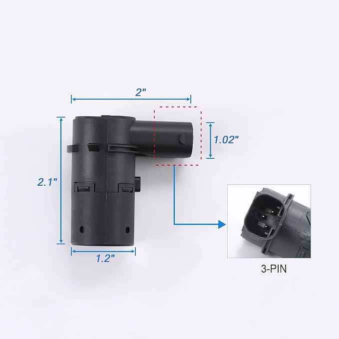 JDMSPEED New Set of 4 Pcs Bumper Backup Parking Sensor Replacement - Image 6