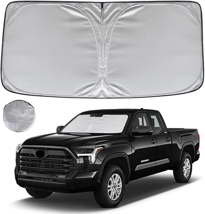 KAYZT Windshield Sun Shade for 2022-2025 2026 Toyota Tundra Foldable Sunshade by KAYZT