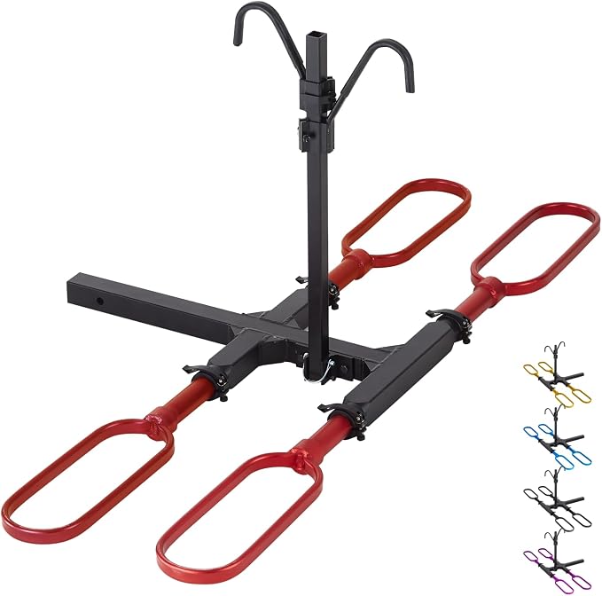 Trailer Hitch Bike Rack for Car 2 Bikes, E Bike Carrier Hitch Mount 2 Bike by Unknown