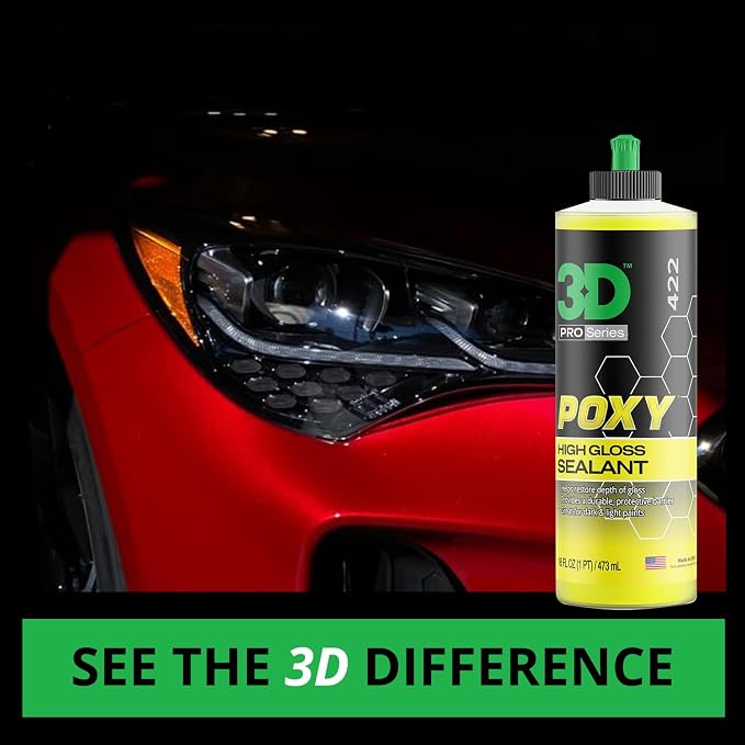 3D POXY Montan Wax Sealant – Long Lasting Hybrid Car Wax - Image 2