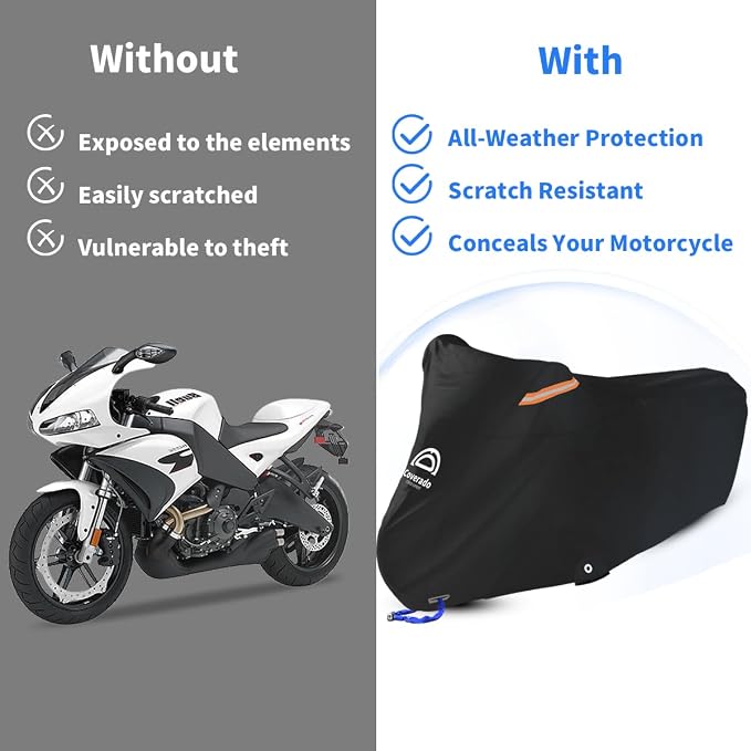 Motorcycle Cover, Motorcycle Cover Waterproof Outdoor - Image 8