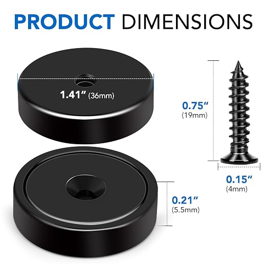 MIKEDE Heavy Duty Magnets with Hole, 150LB Strong Magnets, Rare Earth Magnet - Image 3