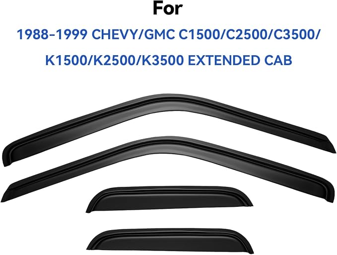 Window Visors Rain Guards for 1988-1999 Chevy/GMC C1500/ C2500/C3500/ K1500/ - Image 2