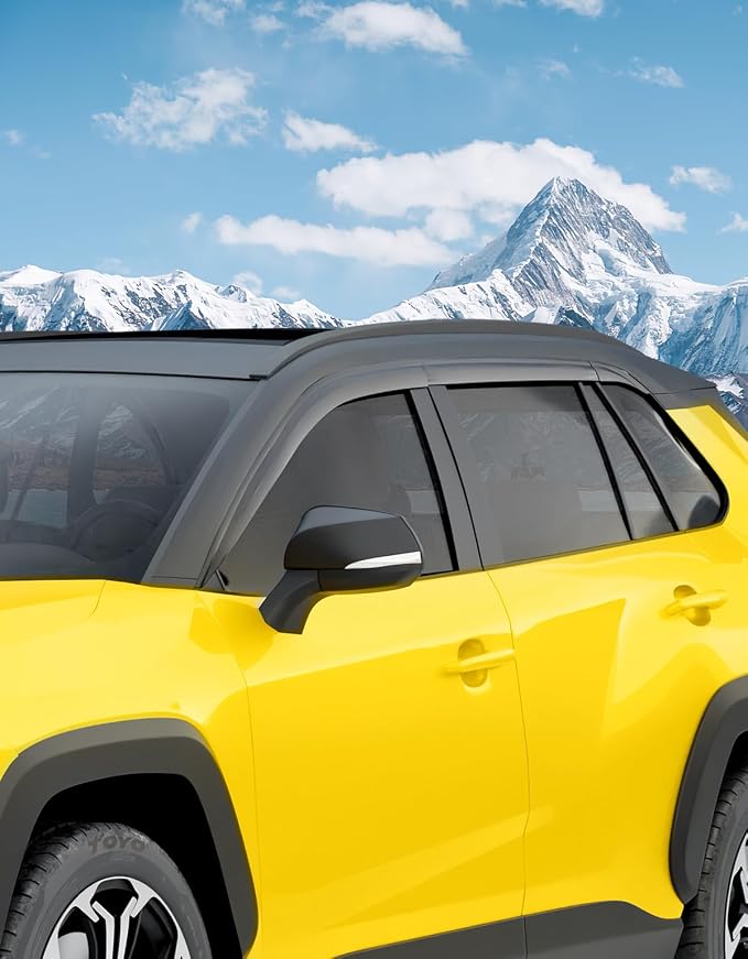 Tape-On Window Rain Guards Fit for Toyota RAV4 2019-2025 Extra Durable Window - Image 7