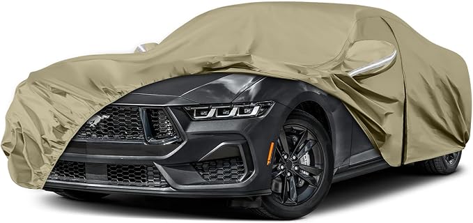 Waterproof Car Covers Replace for 1994-2025 Ford Mustang, Windproof Bands for by SPORTULI