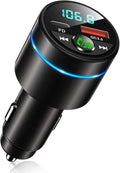 FM Transmitter for Car Bluetooth 5.3, PD 30W & QC3.0 18W Fast Car Charger by RIWUSI