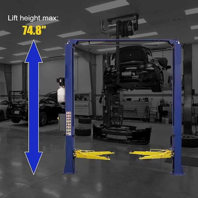 Car Lift 9, 000lbs 2 Post Auto Lift Overhead Auto Truck Hoist - Image 3