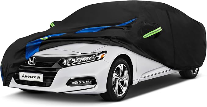 Avecrew Car Cover Custom Fit for Honda Accord, Waterproof All Weather Full by Avecrew