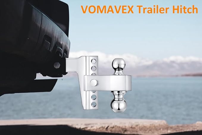 Adjustable Trailer Hitch-Drop Hitch Fits 2.5-Inch Receiver -6" Drop/Rise Tow - Image 7